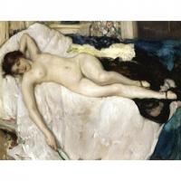 Fernand Toussaint - Reclining nude
